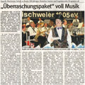 Bericht Badisches Tagblatt, 08.01.2005